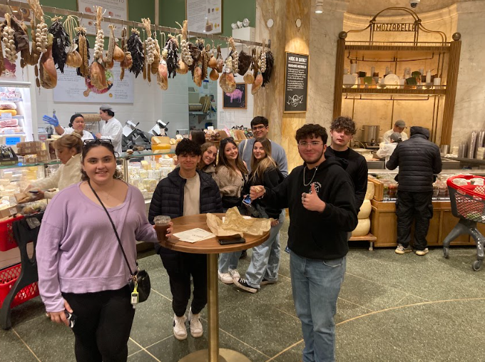 NHP students experience Italian culture during field trip to Eataly. (Photo source: Ms. Mannino)