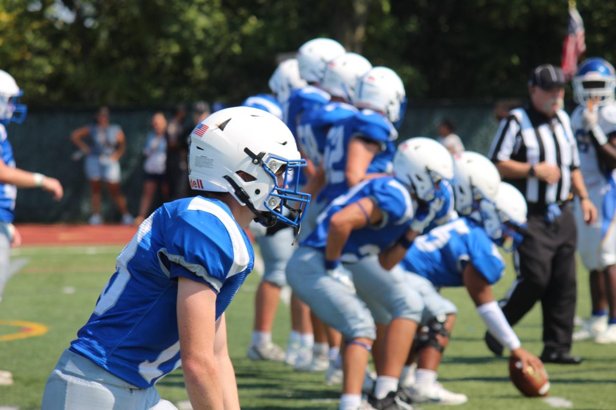 NHP sets up on offense during victory over Roosevelt.