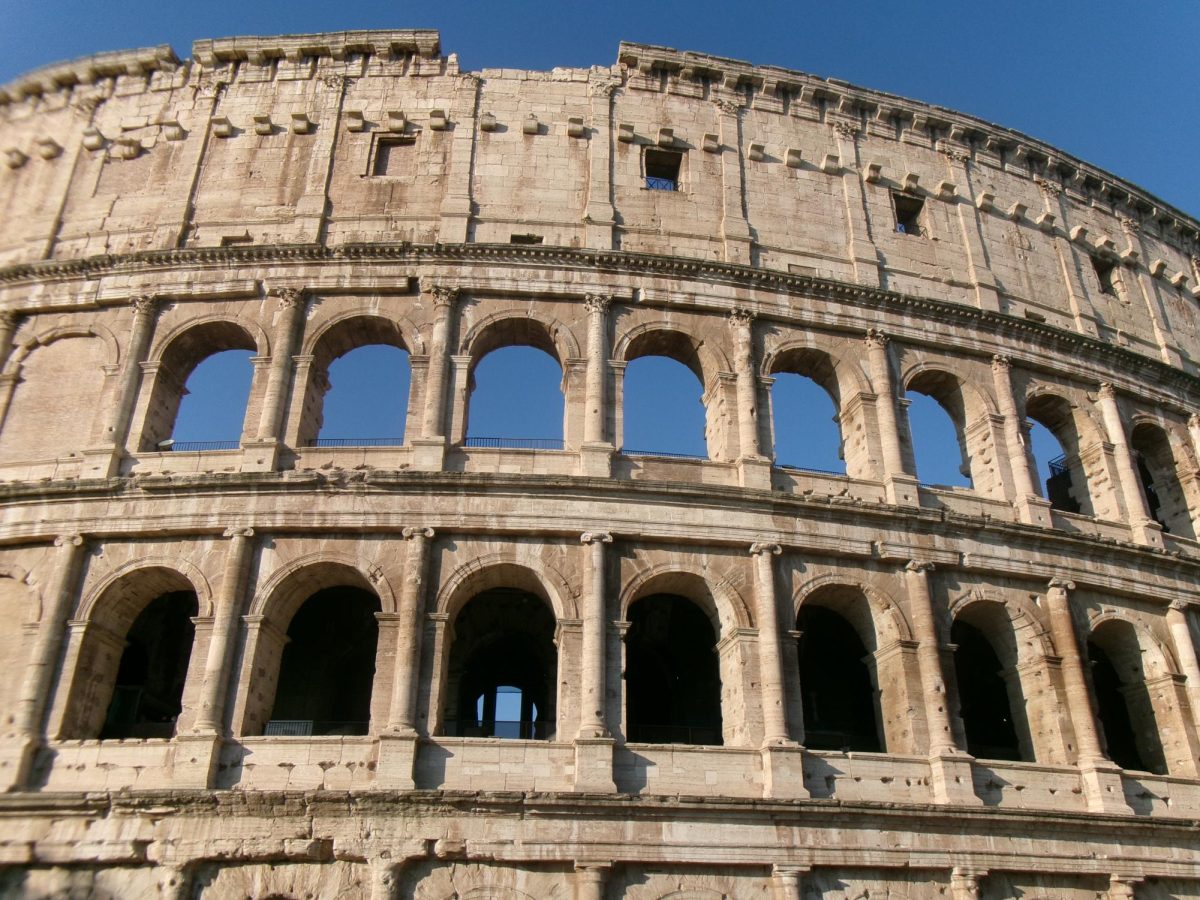 On the final day of the trip, students visited the Colosseum in Rome, Italy.