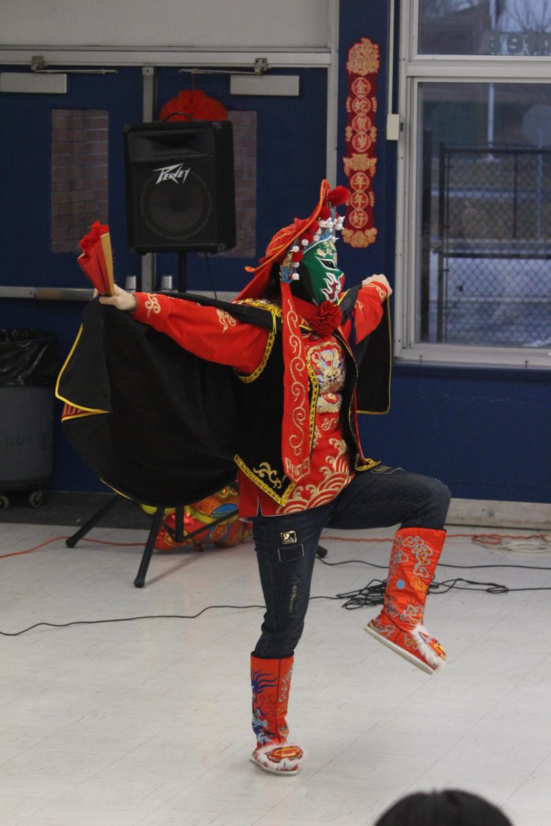 A dancer performs at the NHP Lunar New Year’s celebration.
