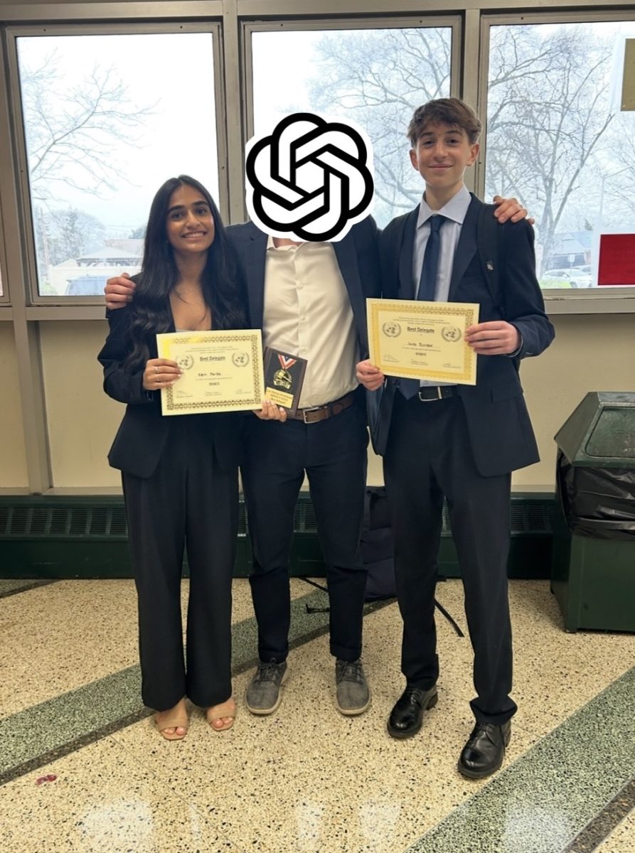 Sophmores Jacob Bolur and Aditi Parikh speak with Mr.GPT to prevent potential senioritis.