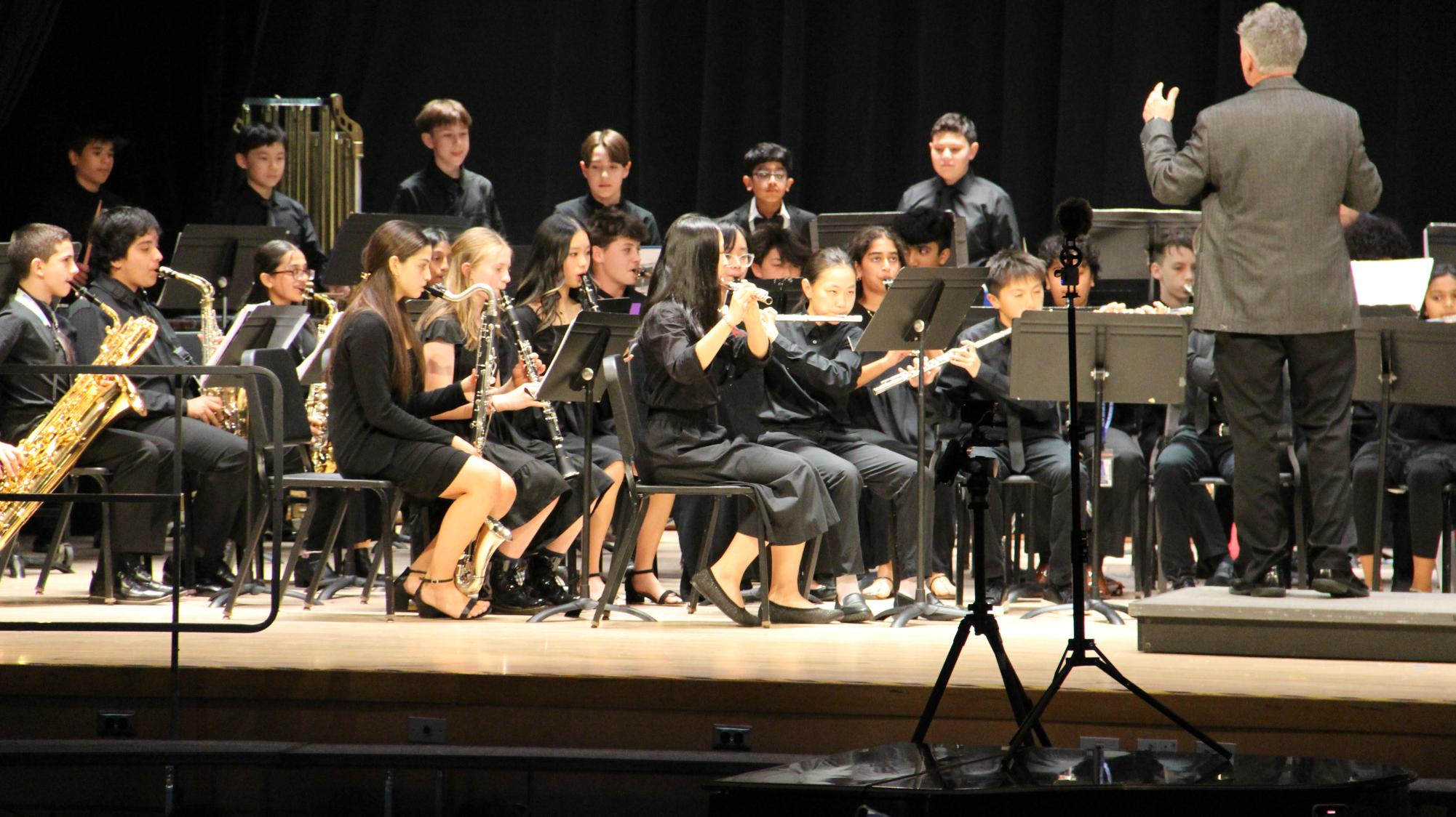 The Junior High Band showcases their musical talents through a dynamic performance that highlights their growth and dedication throughout the year.