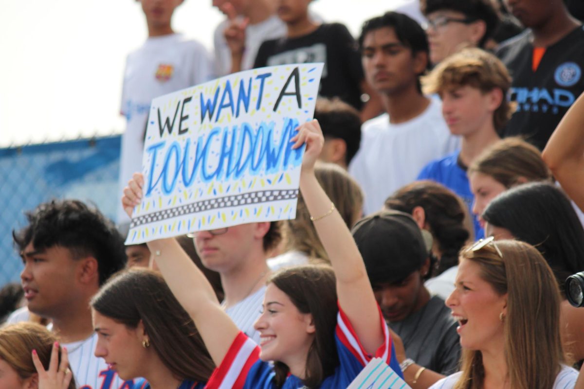 During Homecoming, the stands were filled with excited fans cheering for New Hyde Park.