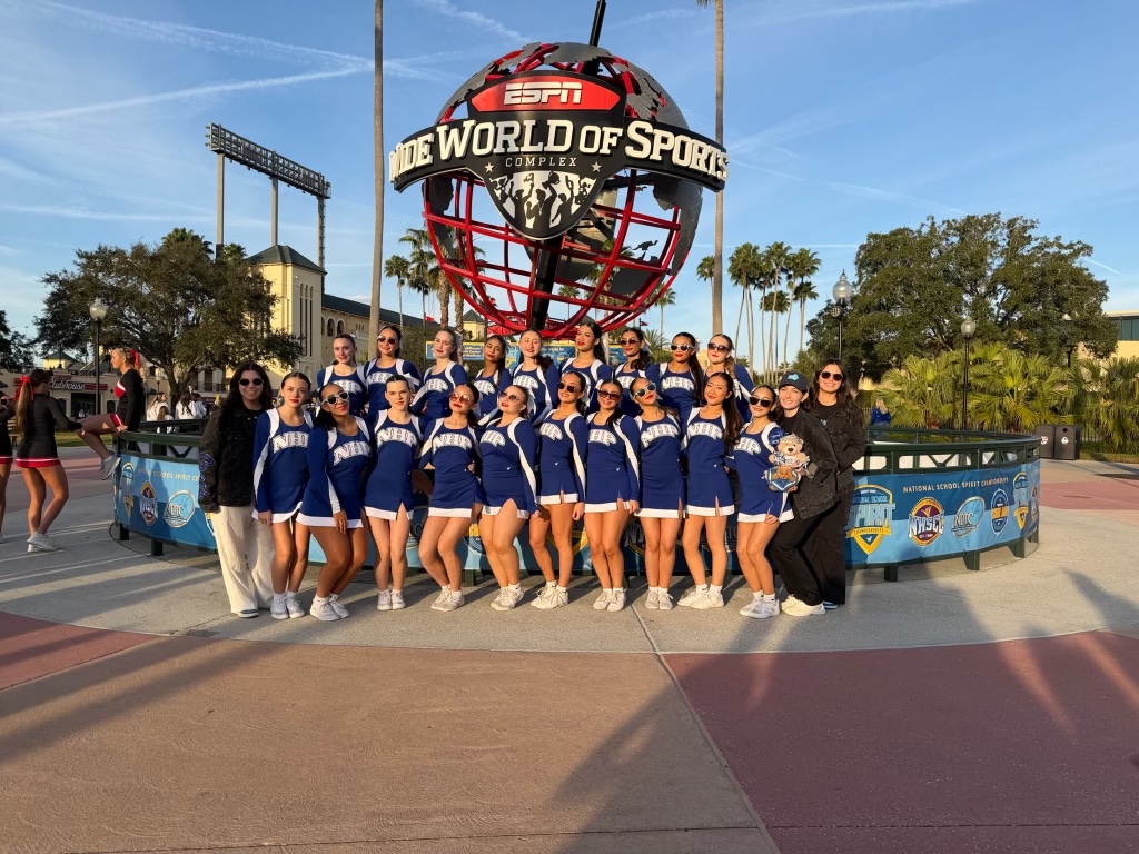 NHP's cheer team breaks boundaries, competing at Nationals for the first time in NHP history. (Source from Briana Ching)